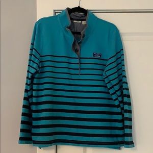 L.L. Bean Striped Rugby Knit Top - Petite
